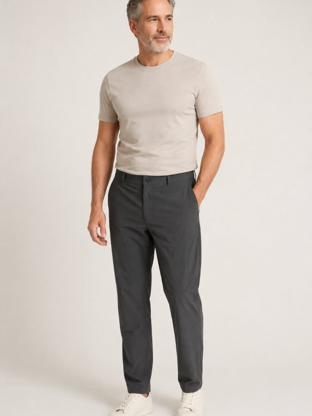 The North Face Nylon Stretch Hiking Pants Gray Outdoor Pocket Mens 38x32